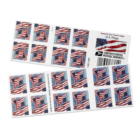 U.S. Flag Sheets of 20 USPS Forever First Class Postage Stamps