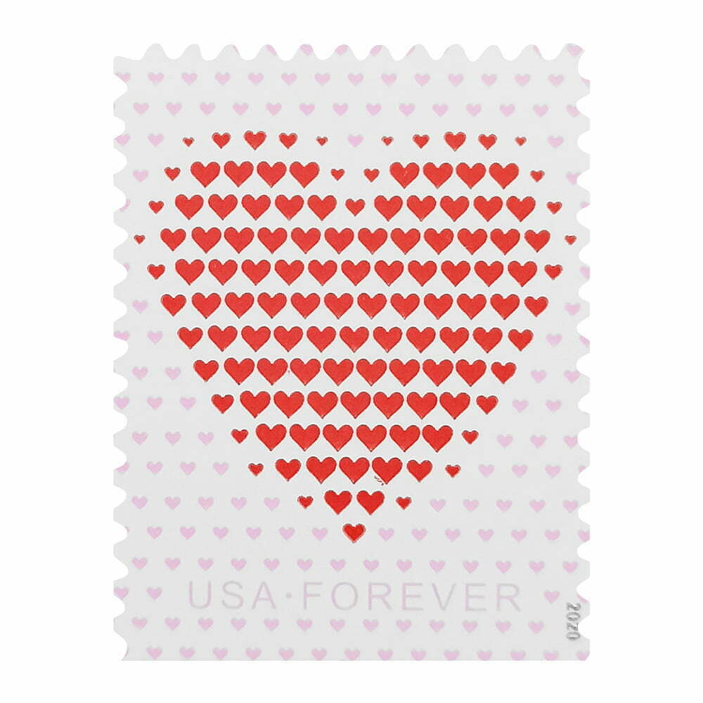 Made of Hearts Stamp - 2020 USPS Forever Stamps