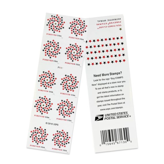 Patriotic Spiral Stamps