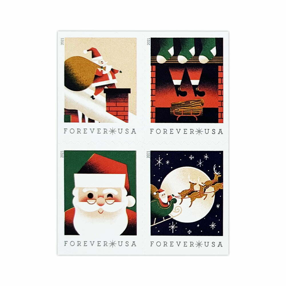 A Visit From St. Nick USPS Forever Stamps