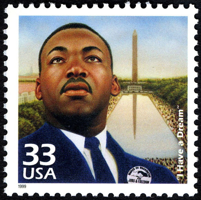 Dr. Martin Luther King Jr. on Worldwide Stamps