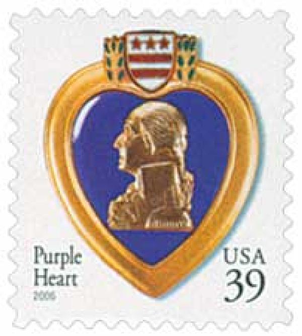 2006 39¢ Purple Heart stamp