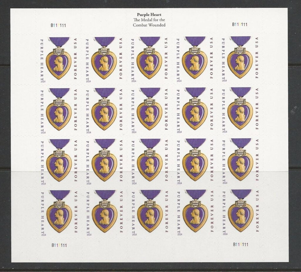 Purple Heart Stamp Besides Movies, There are still 11 forever stamps