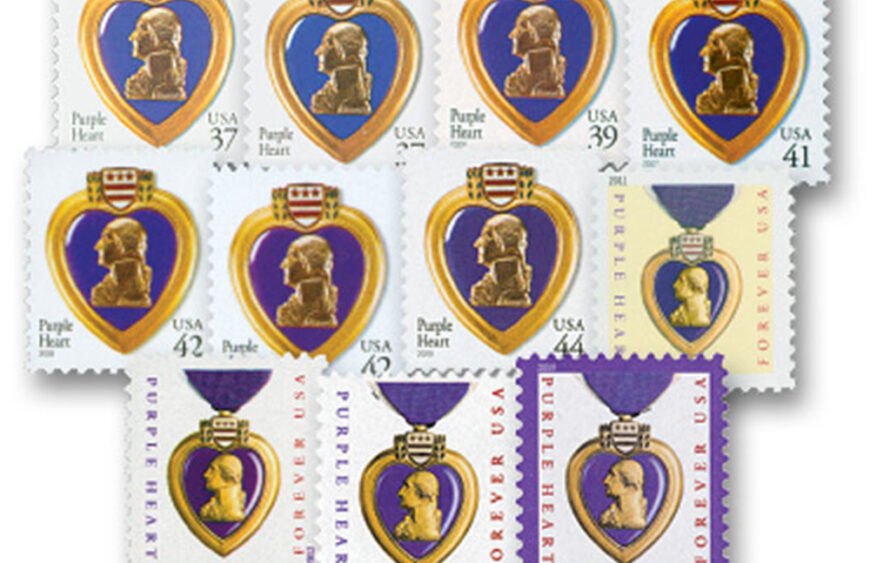 Purple Heart Stamp