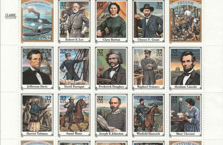 US civil war stamps
