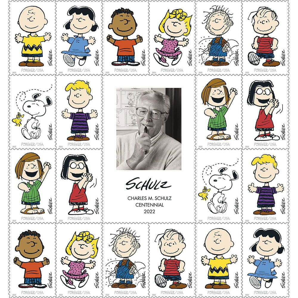 2022-Charles-Schulz forever stamp