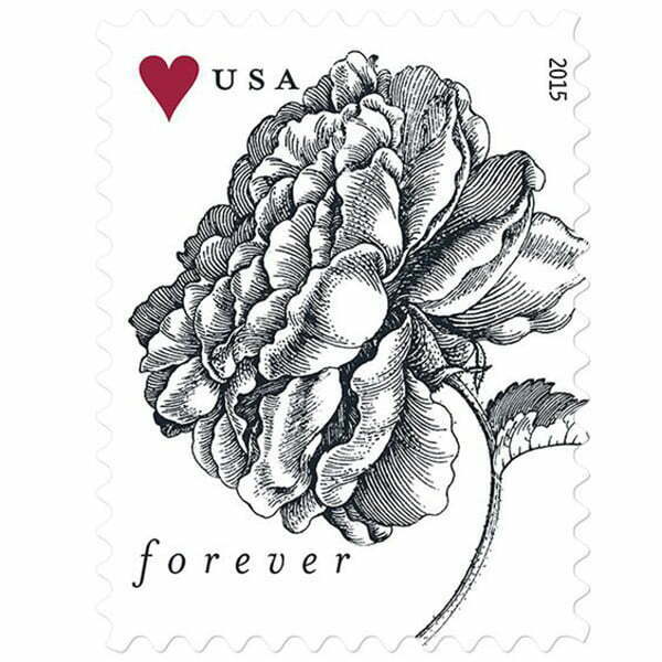 Rose Forever Stamps Make Your Wedding Postage Stamps Mean More Forever Stamp Store