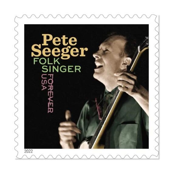 Pete Seeger Stamps – 2022 USPS Forever Stamp