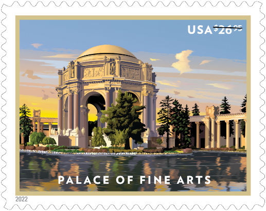 Palace of Fine Arts Priority Mail Express Stamp