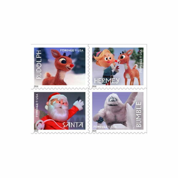 Rudolph USPS Forever Stamp Stamps