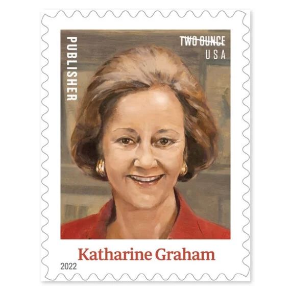 Katharine Graham Stamps(Two Ounce 84¢) – 2022 USPS Forever Stamp