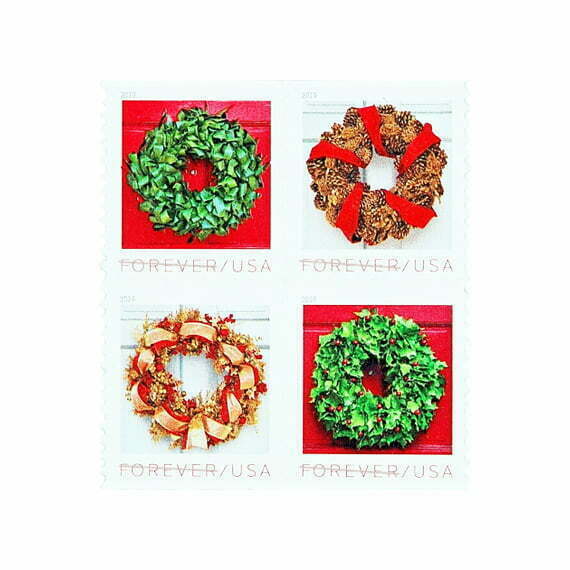 Holiday Wreaths Stamps