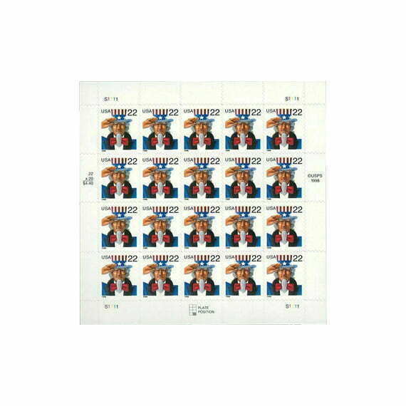1998 22 Uncle Sam Stamps Forever Stamp Store 1998-22-uncle-sam-stamps-forever-stamp-store