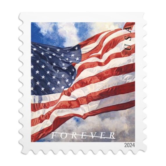 U.S. Flags 2025 Stamps (Book) Forever Stamp Store