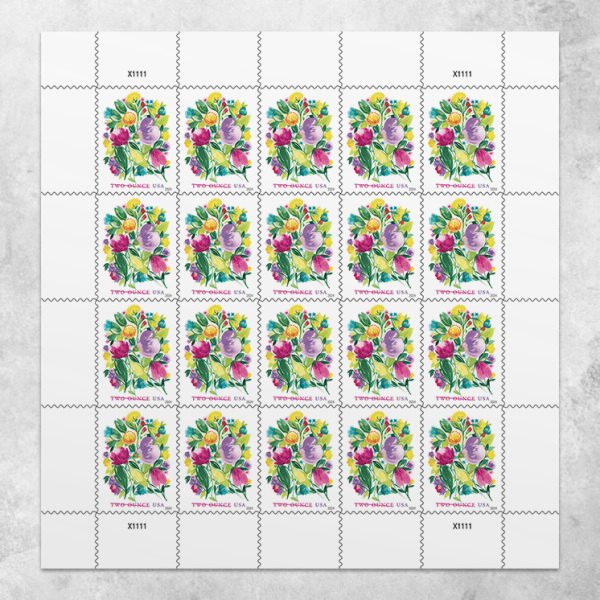 two ounce wedding blossom stamp