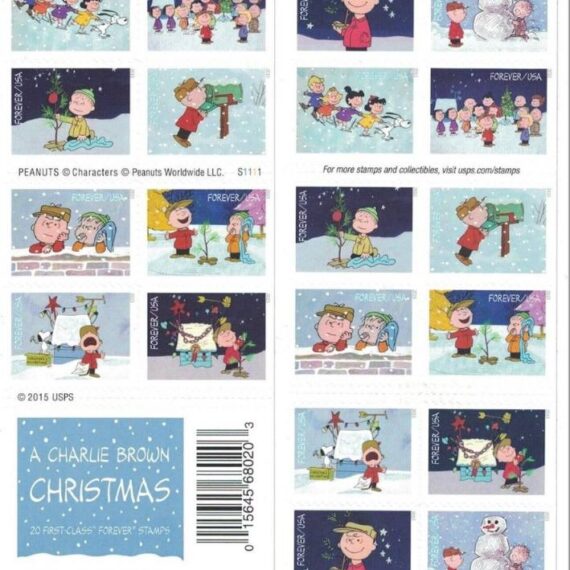 Charlie Brown Christmas Forever Stamps
