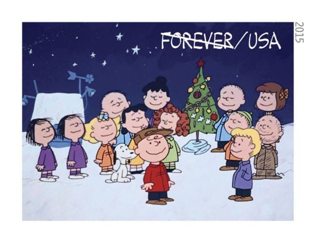 Charlie Brown Christmas Forever Stamps