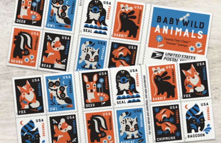 discount baby wild animals stamps