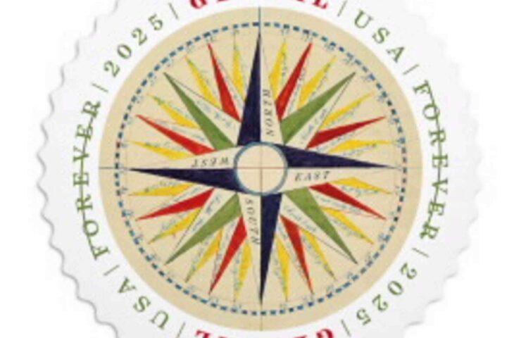 discount global 1794 compass rose stamps