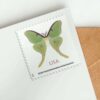 Non-machinable: Luna Moth Stamps