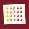 Vibrant Leaves Postcard Stamps