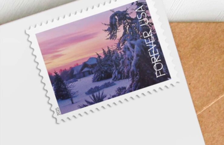 winter landscapes stamps discount